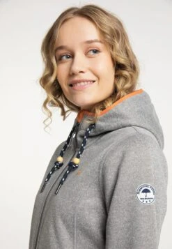 Schmuddelwedda Vestes De Mi-saison Veste Mi-saison Femme Gris Chiné -Schmuddelwedda 0601577262c4871fea6c515c90020767