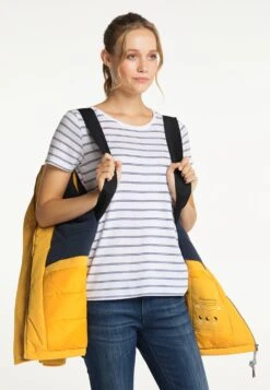 Schmuddelwedda Vestes Dhiver Veste D’hiver Femme Jaune -Schmuddelwedda 0629571f178b0ab1876495b21478e7f1