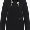Schmuddelwedda Sweats à Capuche Sweat-shirt Femme Noir -Schmuddelwedda 11418e0ddf30d079db65c3514581b2d5