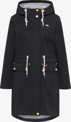 Schmuddelwedda Manteaux De Pluie Manteau Mi-saison Femme Noir