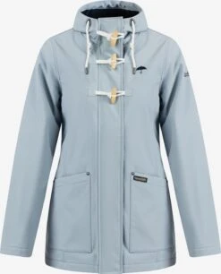 Schmuddelwedda Manteaux Courts Manteau Mi-saison Femme Bleu Clair