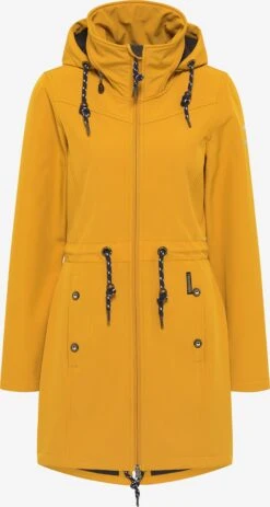 Schmuddelwedda Manteaux De Pluie Manteau Fonctionnel Albee Femme Moutarde