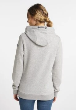 Schmuddelwedda Sweats à Capuche Sweat-shirt Femme Gris Chiné -Schmuddelwedda 212a7871fac053ae713225283dd4f9da