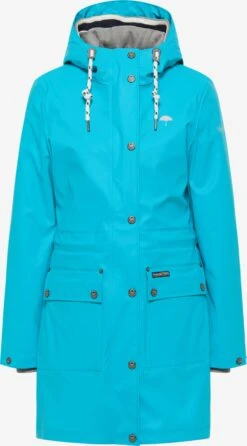 Schmuddelwedda Manteaux De Pluie Manteau Fonctionnel Femme Bleu