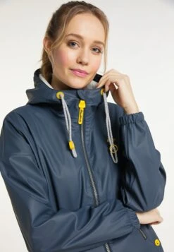 Schmuddelwedda Vestes De Mi-saison Veste Mi-saison Femme Bleu Foncé -Schmuddelwedda 29fb0ff3f2107722df9bd0aa798c9442