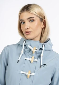 Schmuddelwedda Manteaux Courts Manteau Mi-saison Femme Bleu Clair -Schmuddelwedda 2e69e1f7dadc9d3820cb0040627ffaad