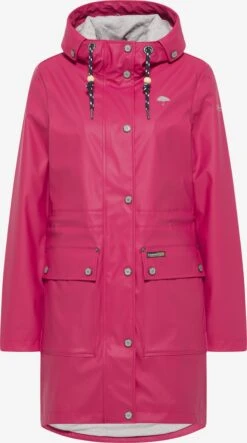 Schmuddelwedda Manteaux De Pluie Manteau Mi-saison Femme Rose Foncé