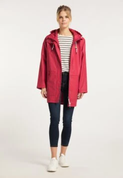 Schmuddelwedda Manteaux De Pluie Manteau Mi-saison Femme Rouge -Schmuddelwedda 3597e449d40ba35ce5d15efca1ed3e13