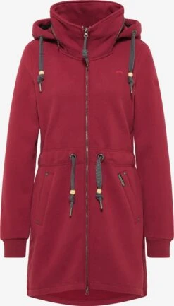 Schmuddelwedda Sweats Zippés Veste De Survêtement Femme Rouge Foncé