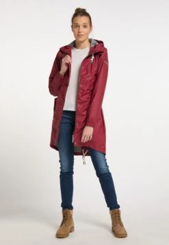 Schmuddelwedda Manteaux De Pluie Manteau Mi-saison Femme Merlot -Schmuddelwedda 3aeea07af93e1b5f203d609f26a9ec7a