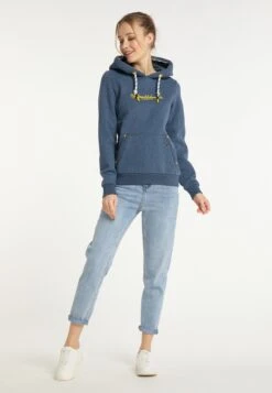 Schmuddelwedda Sweats à Capuche Sweat-shirt Hamburg Hafencity Femme Bleu Chiné -Schmuddelwedda 41d586c62a12de6e669eff0e7f3819e9