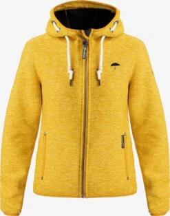 Schmuddelwedda Vestes Dextérieur Veste En Polaire Femme Moutarde