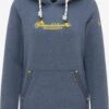 Schmuddelwedda Sweats à Capuche Sweat-shirt Heiligenhafen Femme Bleu Chiné -Schmuddelwedda 48b41826977c96285698a8d4b231a6ad