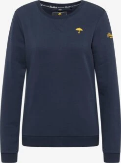Schmuddelwedda Sweats Sweat-shirt Femme Bleu Outremer