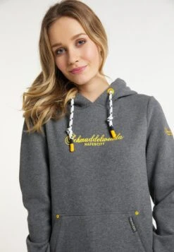 Schmuddelwedda Sweats à Capuche Sweat-shirt Hamburg Hafencity Femme Gris Chiné -Schmuddelwedda 552f727a8b138fc4fe54cce2818836d8