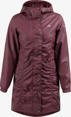 Schmuddelwedda Manteaux De Pluie Manteau Fonctionnel Femme Lie De Vin