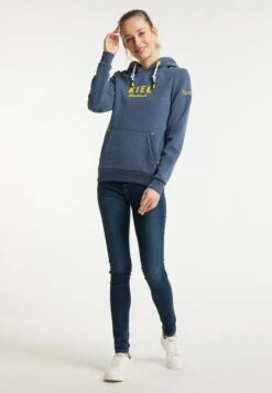 Schmuddelwedda Sweats à Capuche Sweat-shirt Kiel Femme Bleu-gris -Schmuddelwedda 6252eaf2ed84f5d6eaa4f1afc98f38e4