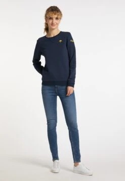 Schmuddelwedda Sweats Sweat-shirt Femme Bleu Outremer -Schmuddelwedda 78ef42b20c529d9c4939ae059cb68179