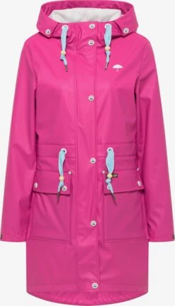 Schmuddelwedda Manteaux De Pluie Manteau Fonctionnel Incus Femme Fuchsia