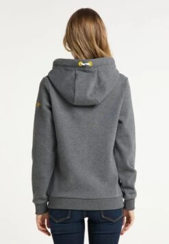 Schmuddelwedda Sweats à Capuche Sweat-shirt Usedom Femme Gris Chiné -Schmuddelwedda 7ab603167c54aee702d28e3b97611d03