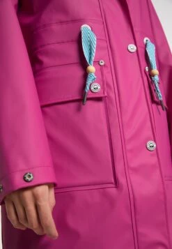 Schmuddelwedda Manteaux De Pluie Manteau Fonctionnel Incus Femme Fuchsia -Schmuddelwedda 8299fb24d97f7781f47609c1ac4667f5