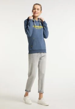 Schmuddelwedda Sweats à Capuche Sweat-shirt Flensburg Femme Bleu Chiné -Schmuddelwedda 83189916a561e0057846d341edc35f5d