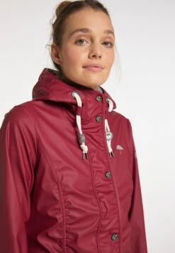 Schmuddelwedda Manteaux De Pluie Manteau Mi-saison Femme Merlot -Schmuddelwedda 8329e3569fe9fd38e966302695945803