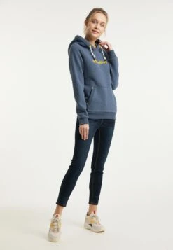 Schmuddelwedda Sweats à Capuche Sweat-shirt Hamburg Femme Bleu Chiné -Schmuddelwedda 90bdce117beeeb3b706694389b571d4e