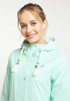 Schmuddelwedda Manteaux De Pluie Manteau Fonctionnel Femme Bleu Clair -Schmuddelwedda 90eaa909d482aff6a1cb454da60d9988