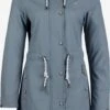 Schmuddelwedda Manteaux De Pluie Manteau Mi-saison Femme Gris Argenté