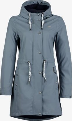 Schmuddelwedda Manteaux De Pluie Manteau Mi-saison Femme Gris Argenté