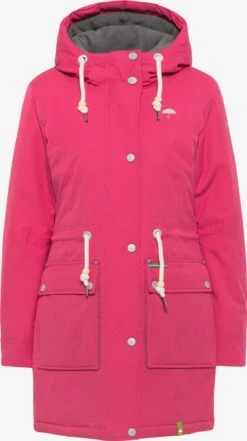 Schmuddelwedda Parkas Parka Dâhiver Femme Rose FoncĂ©