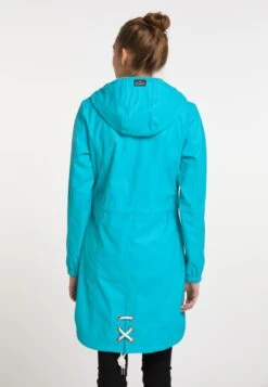 Schmuddelwedda Manteaux De Pluie Manteau Mi-saison Femme Bleu -Schmuddelwedda a705cc365cad8ae465f418a9e9a0716b