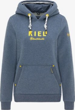 Schmuddelwedda Sweats à Capuche Sweat-shirt Kiel Femme Bleu-gris