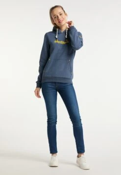 Schmuddelwedda Sweats à Capuche Sweat-shirt Heiligenhafen Femme Bleu Chiné -Schmuddelwedda ad88180fb10ab762577e73143467a038