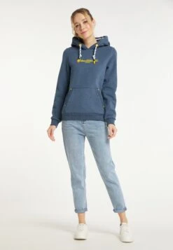 Schmuddelwedda Sweats à Capuche Sweat-shirt Ostsee Femme Bleu Chiné -Schmuddelwedda b2b0b6002c32587acb77c7244fec4f68