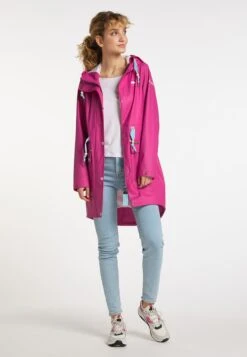 Schmuddelwedda Manteaux De Pluie Manteau Fonctionnel Incus Femme Fuchsia -Schmuddelwedda bbdb7a34223d2599d8827623a098c8c4
