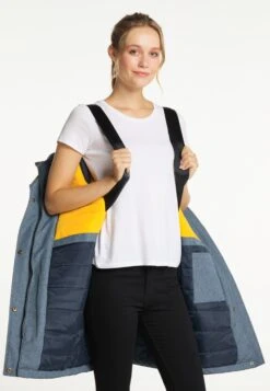 Schmuddelwedda Vestes Dhiver Veste D’hiver Femme Bleu -Schmuddelwedda c0600c542a4779595eeced04e110c4a9