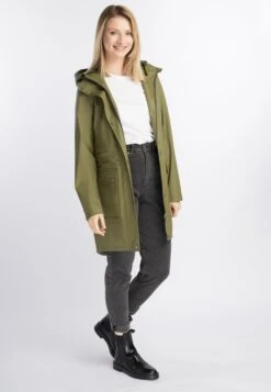 Schmuddelwedda Manteaux De Pluie Manteau Fonctionnel Femme Olive -Schmuddelwedda c44555a4864d5bc3c3f3e0ecd69e74d8