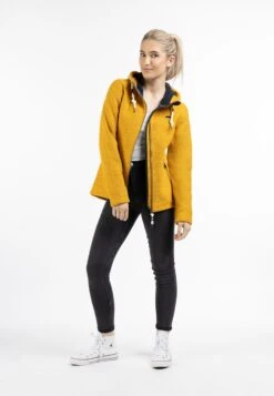 Schmuddelwedda Vestes Dextérieur Veste En Polaire Femme Jaune Chiné -Schmuddelwedda c4a87c583ba38a848649f5ae868d046f
