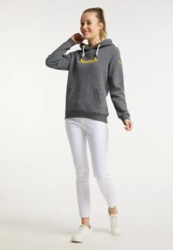 Schmuddelwedda Sweats à Capuche Sweat-shirt St. Peter-Ording Femme Gris Chiné -Schmuddelwedda c4ead72987e6ed1d3536b6a07b88b8e7