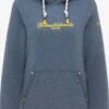 Schmuddelwedda Sweats à Capuche Sweat-shirt Büsum Femme Bleu Chiné -Schmuddelwedda ccba28f8e3d9f5c09afbee3b7eccb38e