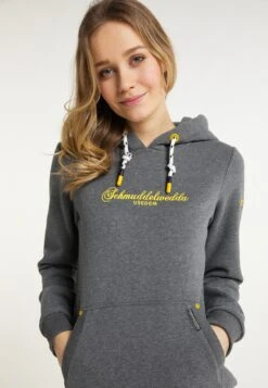 Schmuddelwedda Sweats à Capuche Sweat-shirt Usedom Femme Gris Chiné -Schmuddelwedda ce2bee24ec8dc46595e8e02dcfad0029