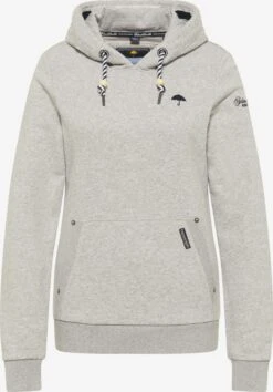 Schmuddelwedda Sweats à Capuche Sweat-shirt Femme Gris Chiné
