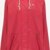 Schmuddelwedda Manteaux De Pluie Manteau Mi-saison Femme Rouge -Schmuddelwedda d13571ed1c9b707a2edb77c438365332