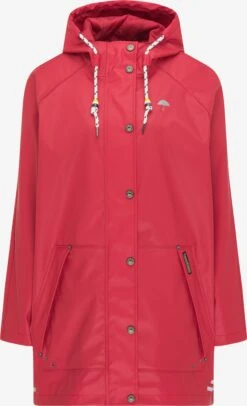 Schmuddelwedda Manteaux De Pluie Manteau Mi-saison Femme Rouge