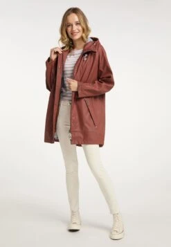 Schmuddelwedda Manteaux De Pluie Manteau Fonctionnel Femme Rouge Rouille -Schmuddelwedda d2db51693cbd5531e52a246fe79250be