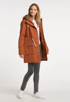 Schmuddelwedda Parkas Parka D’hiver Femme Rouille -Schmuddelwedda d4a13ff959b9131d54f95440ec067c7e