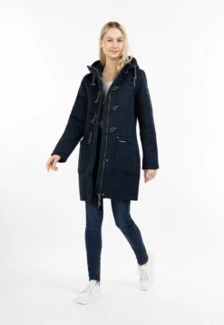 Schmuddelwedda Dufflecoats Manteau Mi-saison Femme Marine -Schmuddelwedda d55393304081b175859019452aed6f03