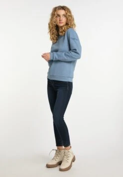 Schmuddelwedda Sweats Sweat-shirt Femme Bleu Chiné 4 Schmuddelwedda Sweats Sweat-shirt Femme Bleu Chiné -Schmuddelwedda e074afe1ad52f1bcdd774aafb028fcd8